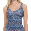 Profile By Gottex Marima V-neck Underwire Tankini Top In D Cup E737-1D46-080