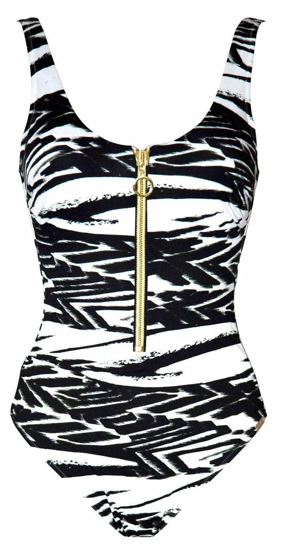 One Piece Swimsuits Maryan Mehlhorn Safari Front Zip One Piece Swimsuit 4 One Piece Swimsuits Maryan Mehlhorn Safari Front Zip One Piece Swimsuit