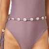 Montce Swim Accessories Montce Shells Belt In Mauve