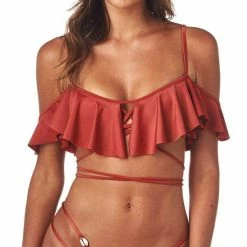 Montce Swim Bikinis Montce La Caletta Top In Sienna