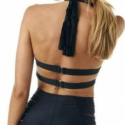 Montce Swim Montce Dunes Monokini In Black One Piece Swimsuits