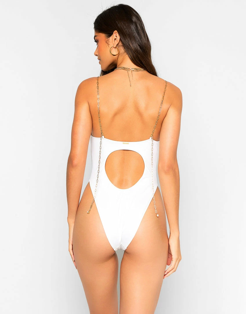 Beach Bunny Swimwear Noelani One Piece - White One Piece Swimsuits 12 Beach Bunny Swimwear Noelani One Piece - White One Piece Swimsuits