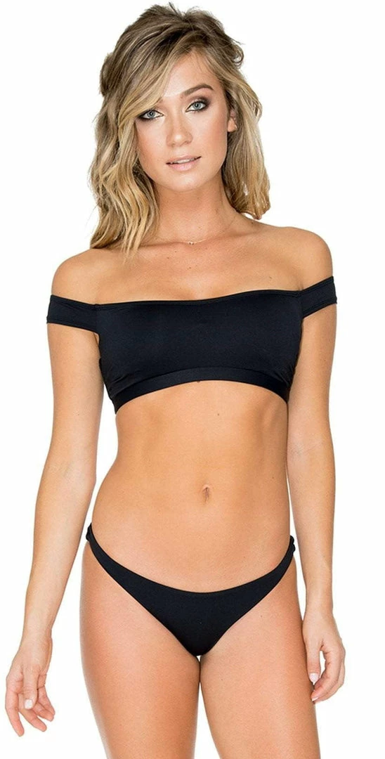 Aerin Rose Obsidian Mercury Bottom In Black B490-OBSI Bikinis 6 Aerin Rose Obsidian Mercury Bottom In Black B490-OBSI Bikinis