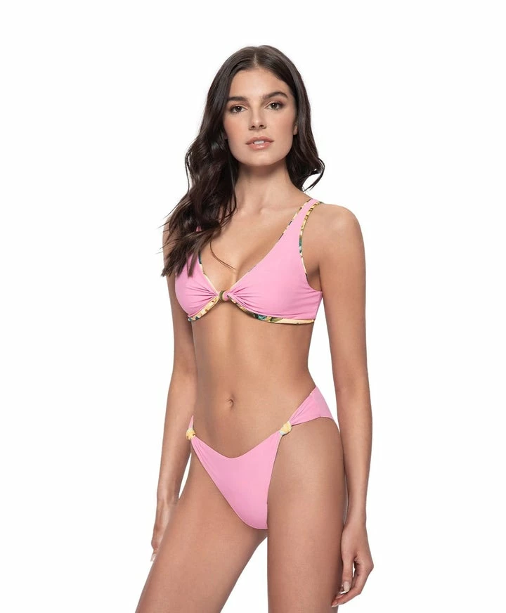 PQ Swim Reversible Oasis Drew Knot Top 4 PQ Swim Reversible Oasis Drew Knot Top