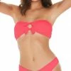 L*Space L Space Kristen Pucker Up Top In Neon Pink PKKST18-NEP Bikinis