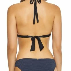 Bikinis PilyQ Poseidon Smocked Full Cut Bikini Bottom