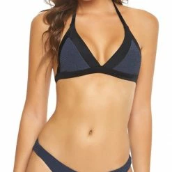 Bikinis PilyQ Poseidon Smocked Full Cut Bikini Bottom