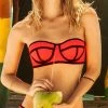 Almost Gone Phax Mursi Underwire Bandeau Top In Orange BF11520181