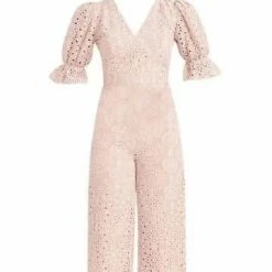 AKALIA COLLECTION Lounge Wear Pilar Powder Pink Eyelet Pants