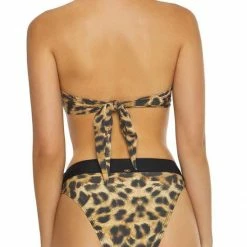 Bikinis PilyQ Jungle Color Block Bandeau Bikini Top