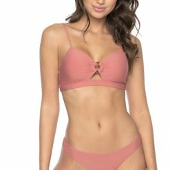 PilyQ Lotus Banded Ring Bralette