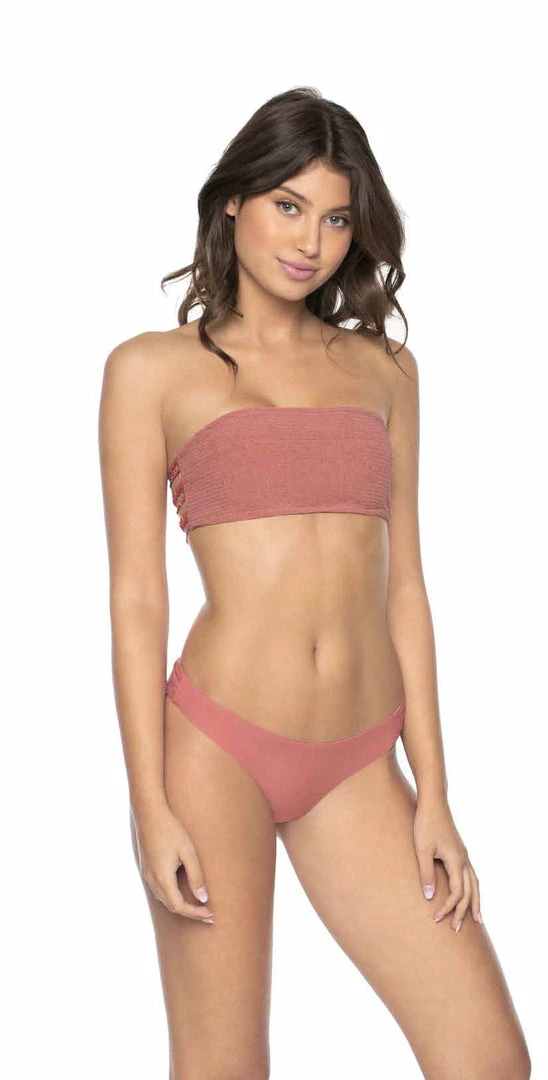 PilyQ Lotus Basic Ruched Teeny Bikini Bottom 4 PilyQ Lotus Basic Ruched Teeny Bikini Bottom