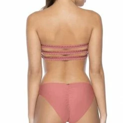 Bikinis PilyQ Lotus Basic Ruched Full Bikini Bottom