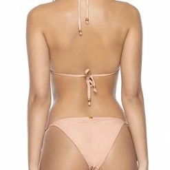 PQ Swim PilyQ Pink Sand Tie Side Teeny Bikini Bottom