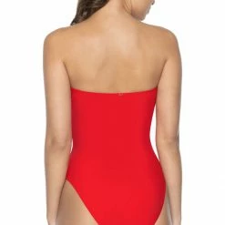 PilyQ Red Coral Sabrina One Piece