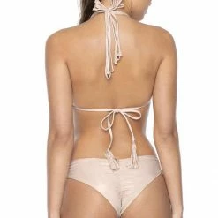 PilyQ Seashell Basic Ruched Teeny Bottom Bikinis