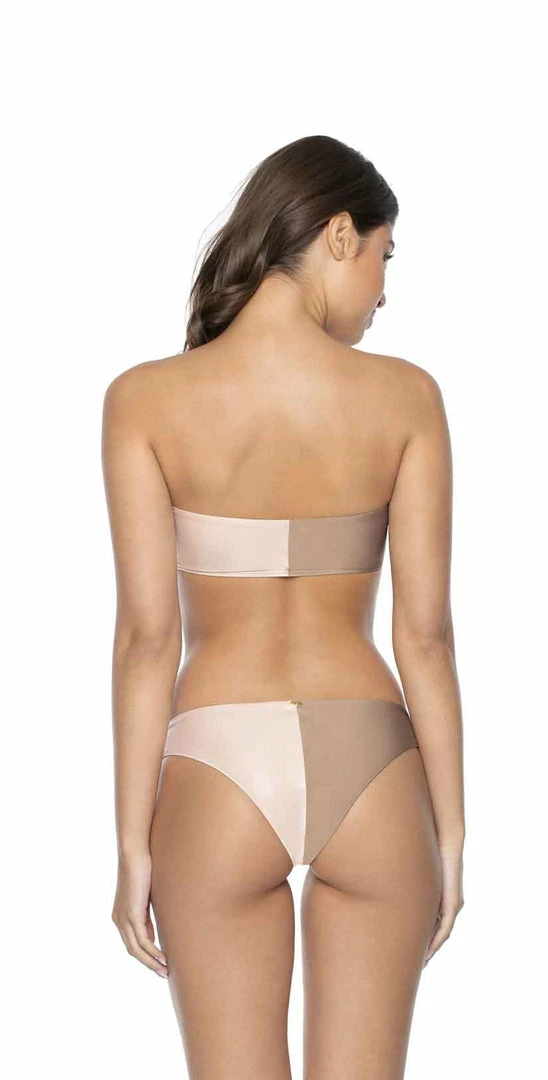 PilyQ Sandstone Two Tone Bandeau Top 4 PilyQ Sandstone Two Tone Bandeau Top