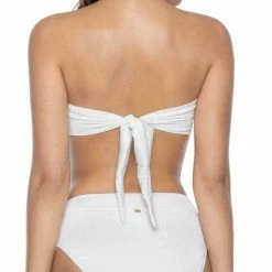 Bikinis PilyQ White Pearl Detail Bandeau Bikini Top 9 Bikinis PilyQ White Pearl Detail Bandeau Bikini Top
