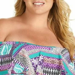 Raisins Curve Tortuga Flounce Top Bikinis