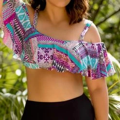 Bikinis Raisins Curve Shoreline Bottom In Black Y840062-BLK