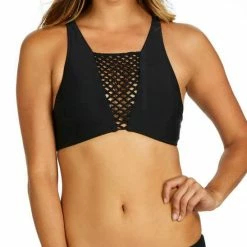 Bikinis Raisins Sayulita Mai Tai Bottom In Black Y710052M-BLK