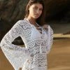 PilyQ PQ Swim Water Lily Noah Tunic In White Resort Wear 1 PilyQ PQ Swim Water Lily Noah Tunic In White Resort Wear
