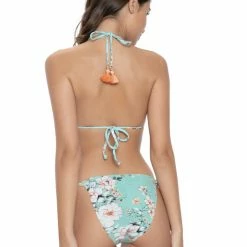 PQ Swim Posies Embroidered Tie Bikini Bottom