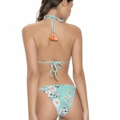 PQ Swim Posies Embroidered Tie Bikini Bottom