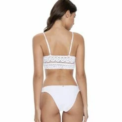 PilyQ Bikinis PQ Swim Water Lily Sweetheart Lace Bralette In White