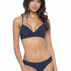 Bikinis PQ Swim Sapphire Basic Ruched Full Bottoms
