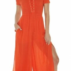 L*Space L Space Sao Paulo Romper In Poppy SAPJU18-POP Resort Wear