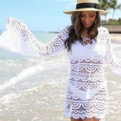 PilyQ PQ Swim Water Lily Noah Tunic In White Resort Wear 16 PilyQ PQ Swim Water Lily Noah Tunic In White Resort Wear