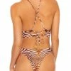 Bikinis Luli Fama Safari Dreams High Leg Bottom In Brown