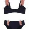 Kids PQ Swim Midnight Gold Petal Girls Bikini Set