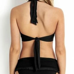 Seafolly Halter Top In Black 30036DD-065 5 Seafolly Halter Top In Black 30036DD-065