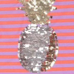 Shade Critters Girls Magic Sequin Pineapple Rash-Guard Top Kids