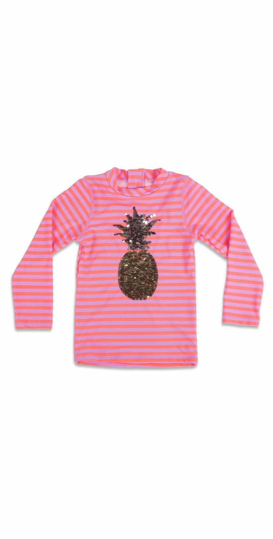 Shade Critters Girls Magic Sequin Pineapple Rash-Guard Top Kids 3 Shade Critters Girls Magic Sequin Pineapple Rash-Guard Top Kids