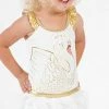 Shade Critters Little Girl's Swan Princess One Piece With Skirt SS024
