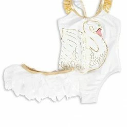 Shade Critters Little Girl's Swan Princess One Piece With Skirt SS024 5 Shade Critters Little Girl's Swan Princess One Piece With Skirt SS024