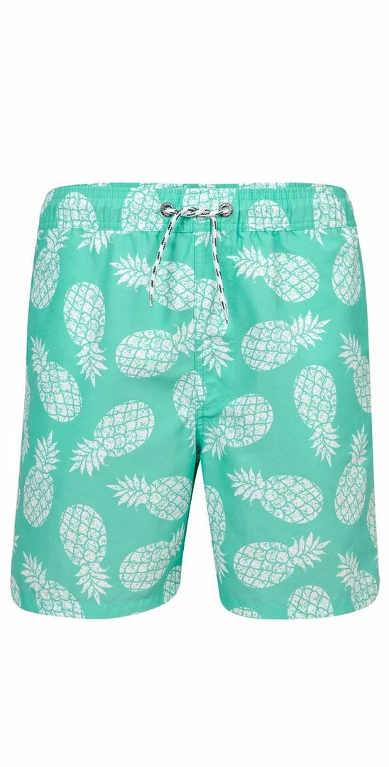 Snapperrock Boy's Mint Pineapple Board Short B90034P 3 Snapperrock Boy's Mint Pineapple Board Short B90034P