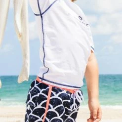 Kids Snapperrock Boys St Barths Board Short In Navy B90043C