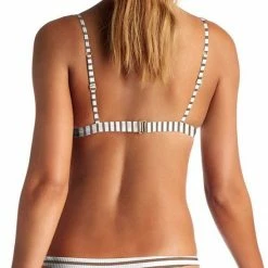 Vitamin A Carmen Bikini Bottom In Cocoa Marin Stripe 84B MSD Swimsuits