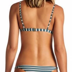 Swimsuits Vitamin A Moss Bralette Bikini Top In Grey Marin Stripe