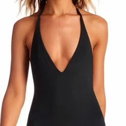 Vitamin A EcoLux Bianca One Piece Bodysuit In Black 73M ECB