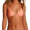 Swimsuits Vitamin A EcoLux Jaydah Braided Triangle Bikini Top In Coral