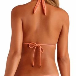 Swimsuits Vitamin A EcoLux Jaydah Braided Triangle Bikini Top In Coral