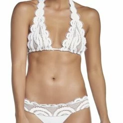 PQ Swim Bikinis PilyQ Water Lily Lace Banded Full Cut Bikini Bottom