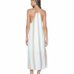 PQ Swim Aperol Stripe Julian Dress