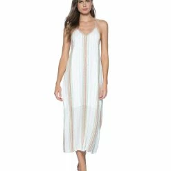 PQ Swim Aperol Stripe Julian Dress