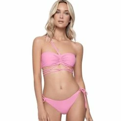 PQ Swim Sky Strappy Top In Aura Bikinis